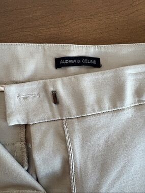 Audrey & Celine Women's Neutral Beige Capris